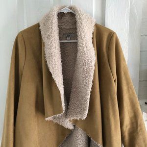 Faux shearling coat